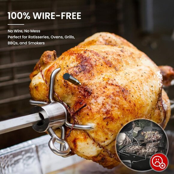 Wireless Meat Thermometer with Four-Clover Probe 500FT Range - Picture 7 of 8